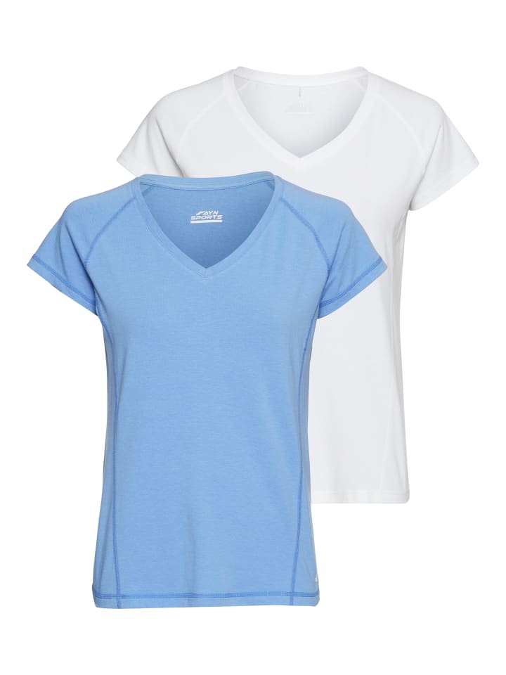 

Функциональная рубашка лазурно-синего/белого цвета FAYN SPORTS