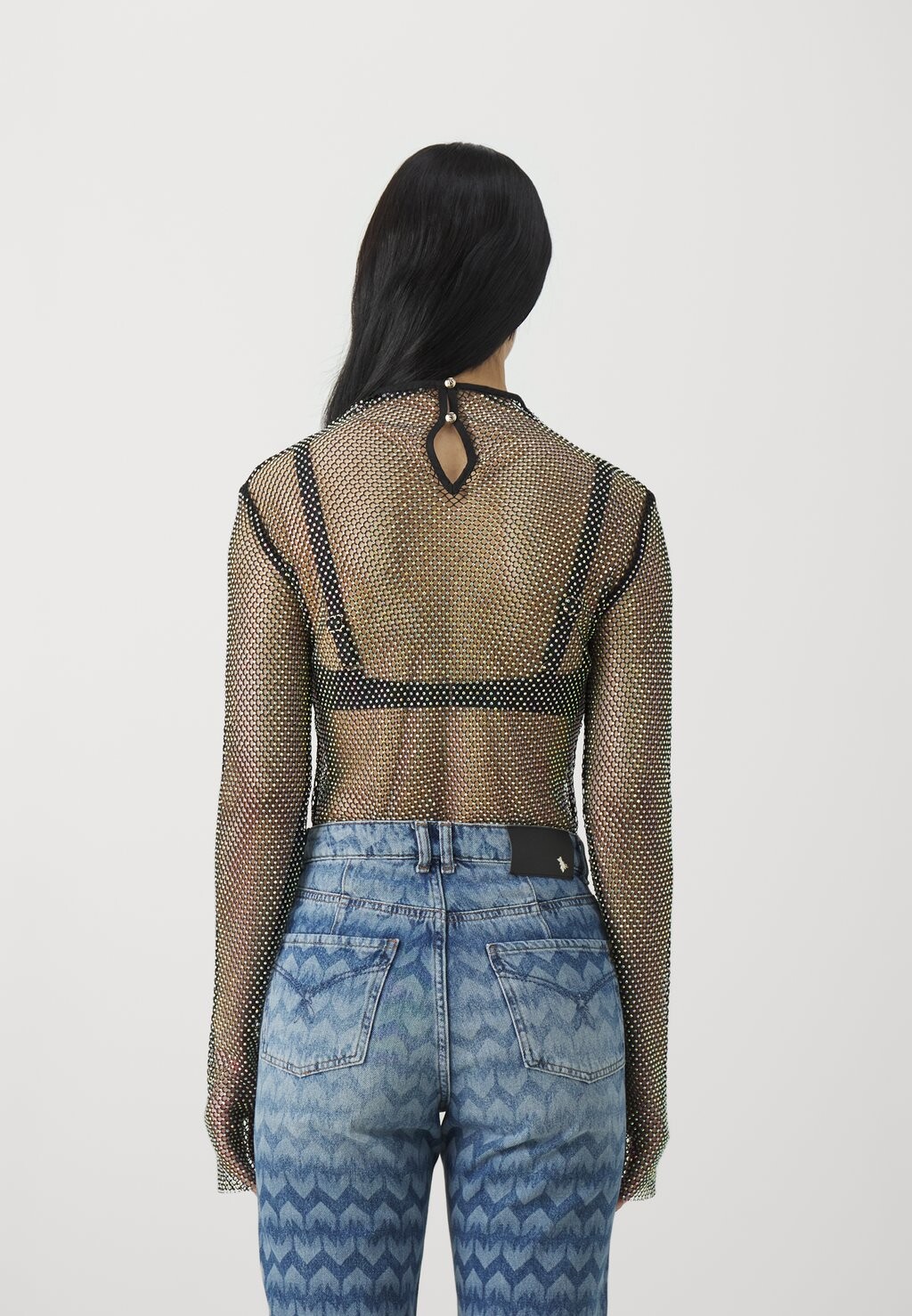 

Топ с длинными рукавами MAGLIA BODY Patrizia Pepe, черный