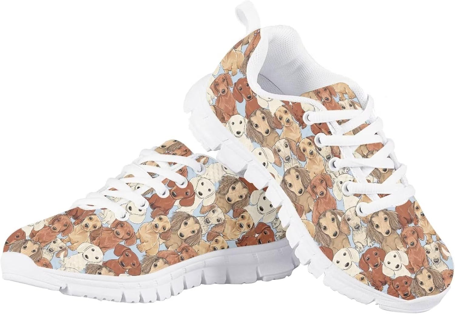 

Детские кроссовки для бега и прогулок, мультяшные, для мальчиков и девочек, теннисные кроссовки, спортивные, легкие, дышащие, из сетчатого материала, для малышей размер 11-13 / для больших детей размер 1-5 Quxjehoe, Colored Dachshund