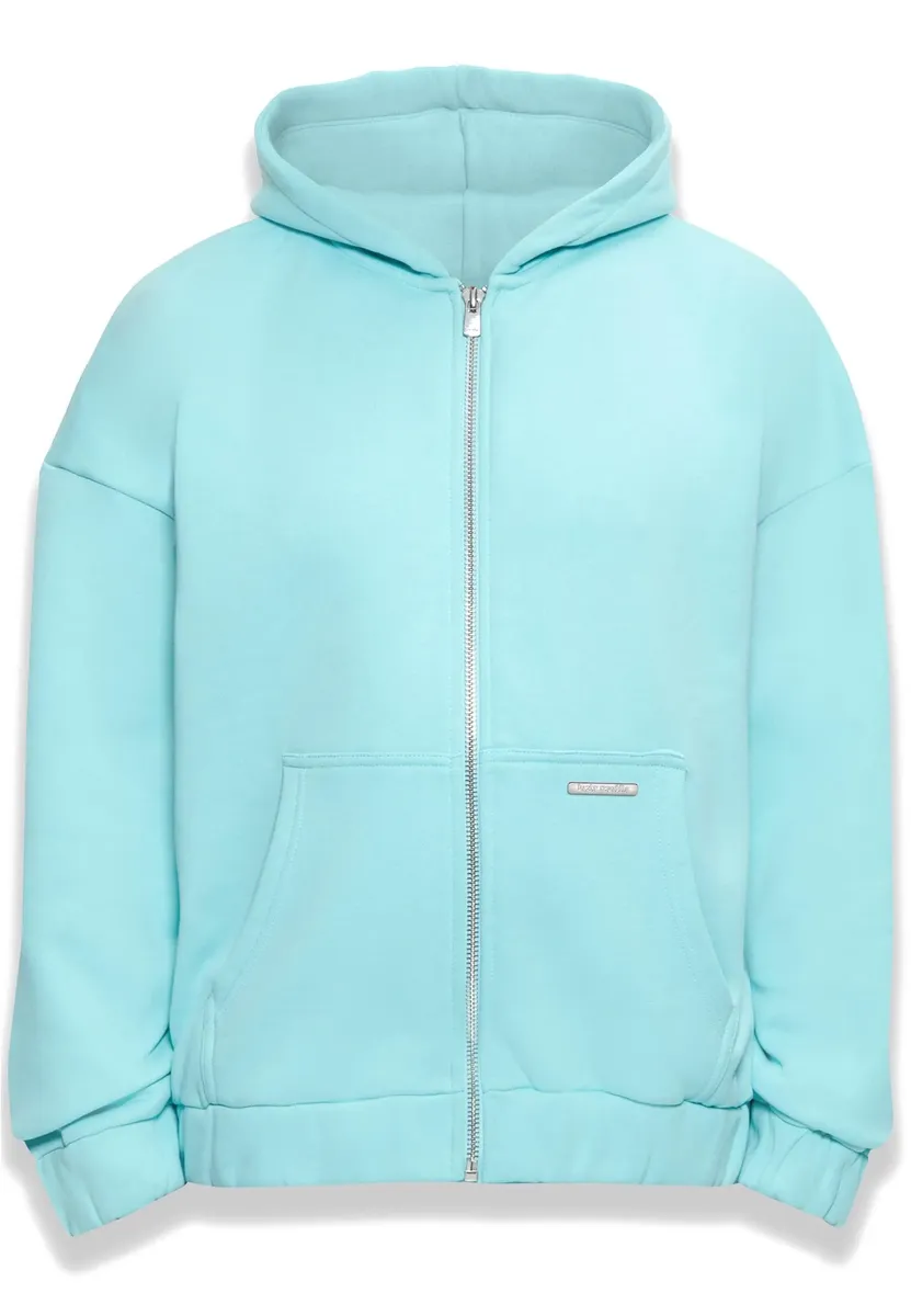 

Толстовка Dropsize "Мужская толстовка с капюшоном Dropsize Bazix Republiq Super Heavy Blank на молнии", цвет Tiffany