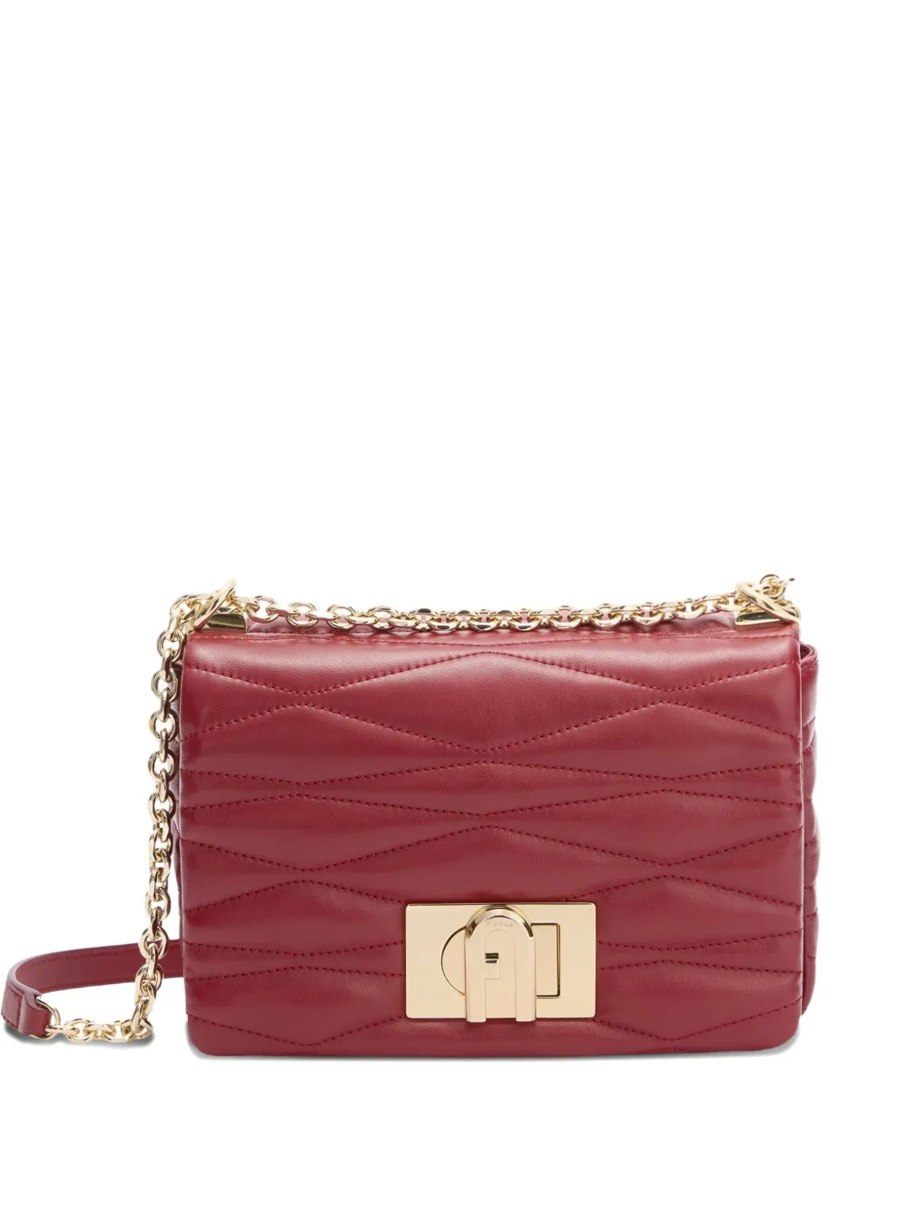 

Маленькая стеганая сумка через плечо Mala с цепочкой Furla, красный