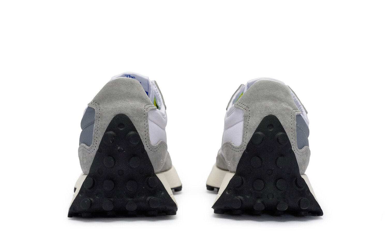 Кроссовки NB 327 унисекс с низким верхом Feather Grey-Lime Smash New Balance — фото 3