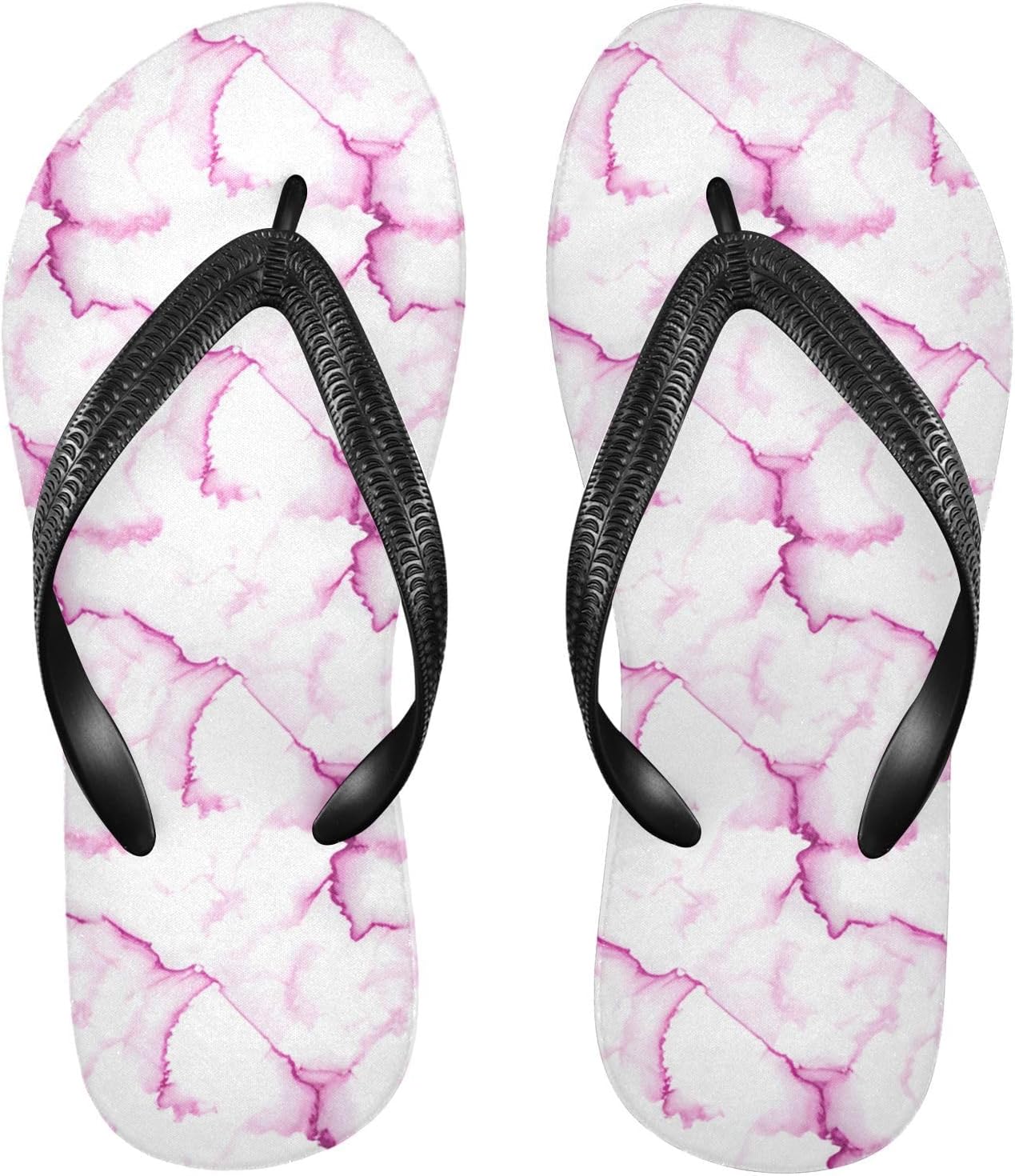 

Шлепанцы Marble Fluid фиолетово-красного цвета для пляжа и душа, резинескользящие летние тапочки для женщин и мужчин Sinestour