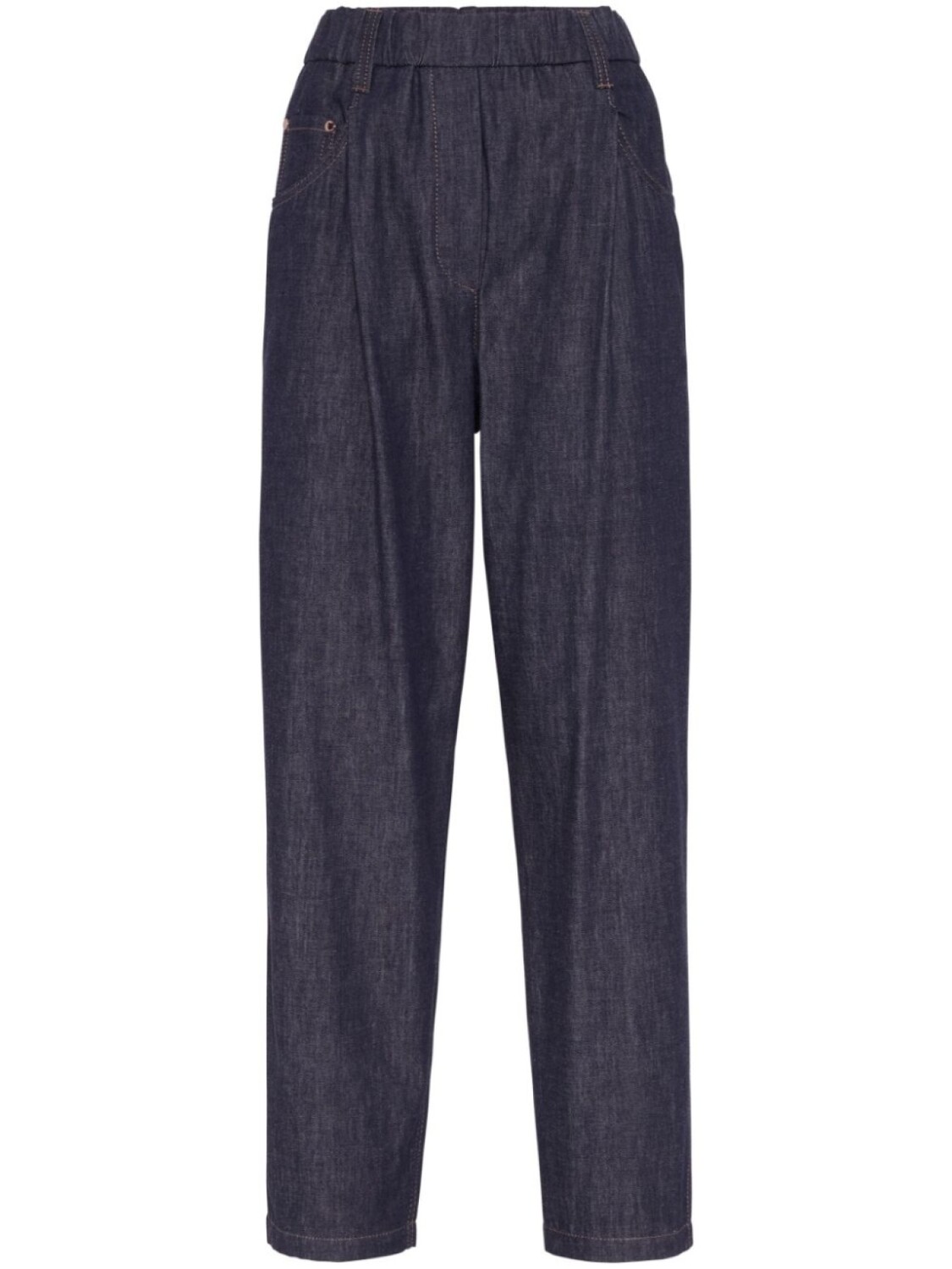 

Brunello Cucinelli зауженные джинсы с эластичным поясом, синий