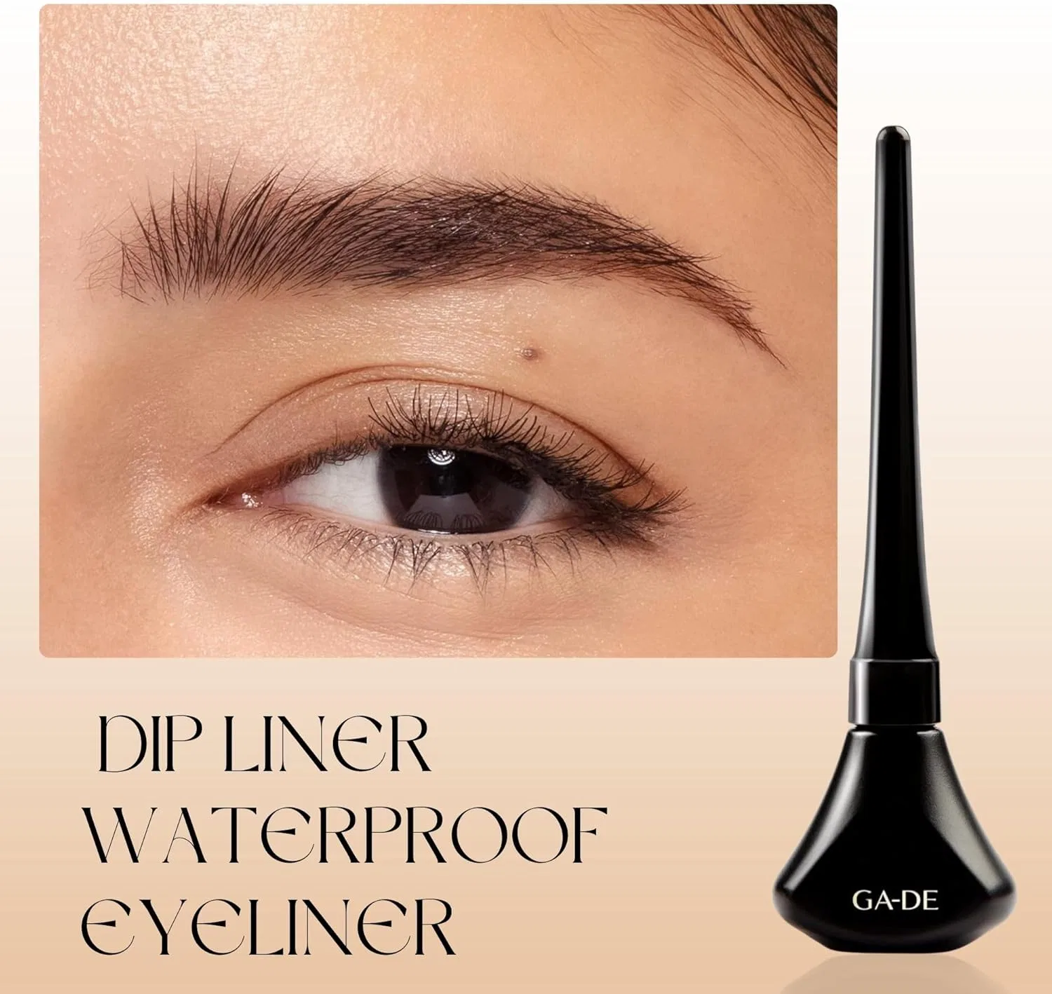 Подводка для глаз Ga-De Dip Liner водостойкая, 0.5 унции, черная — фото 2