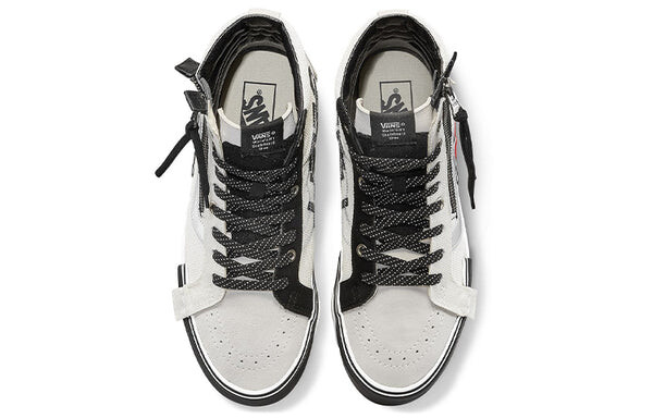 Кроссовки Vans SK8-HI Reissue CAP 'Reflective', цвет marshmallow/black — фото 3