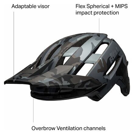 

Шлем Super Air Mips Bell, цвет Matte/Gloss Black/Camo