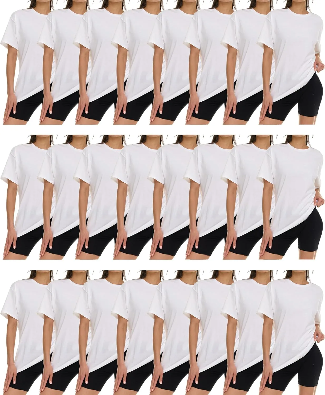 

BILLIONHATS Женская футболка Oversized, с коротким рукавом и круглым вырезом