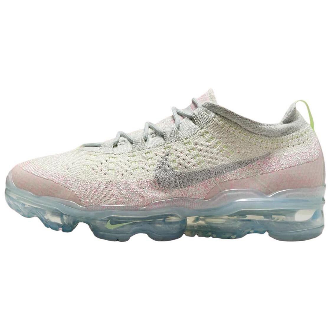 

Кроссовки женские VaporMax Flyknit с низким верхом розового/белого цвета Nike