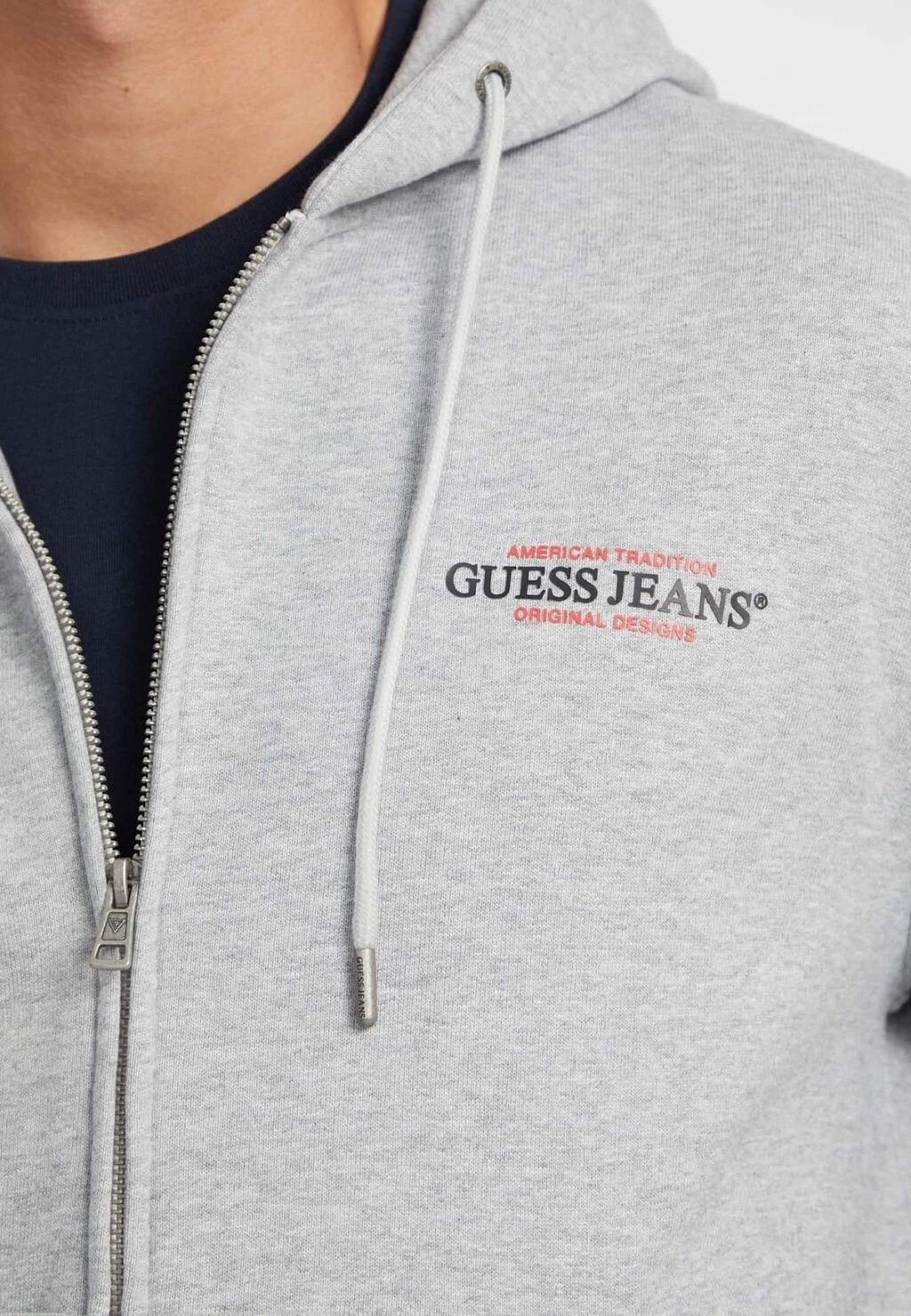 

Толстовка на молнии AMERICAN TRADITION Guess Jeans, серый