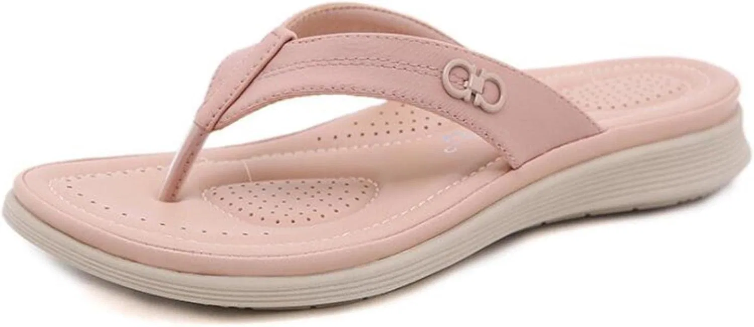 Повседневные шлепанцы Damen Sommer Hausschuhe Mode Flache Komfort Sandalen Sommer Damenschuhe Strand Hausschuhe XKUN, Rosa — фото 2