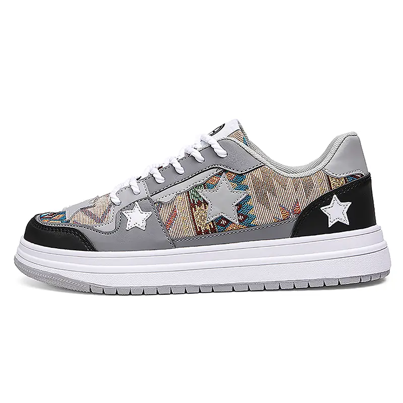 

Кроссовки для скейтбординга Coverage Cushioning Balance Low Top для мужчин Yi Jiabao, Beige Gray
