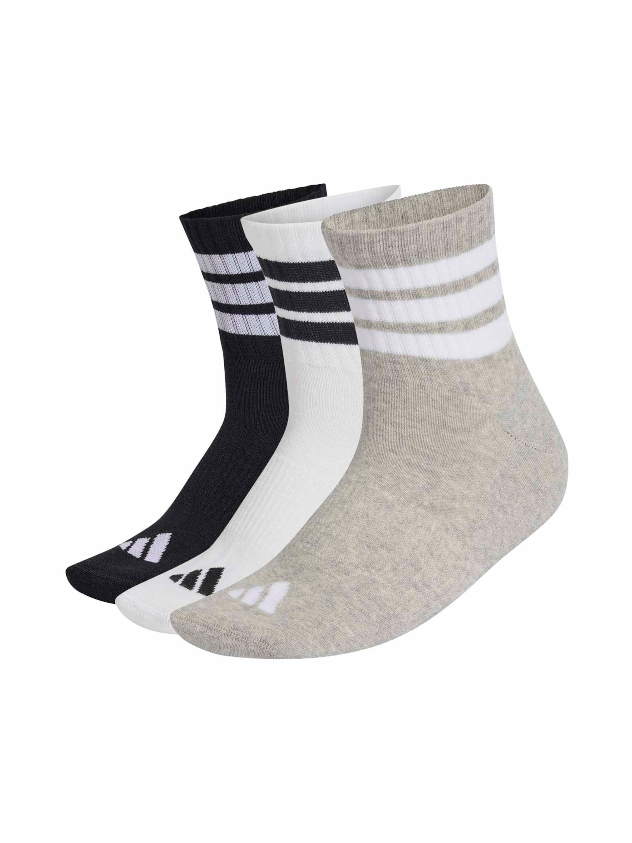 

Adidas Performance Спортивные носки 'Ess' в крапчатом сером, черном, белом цветах