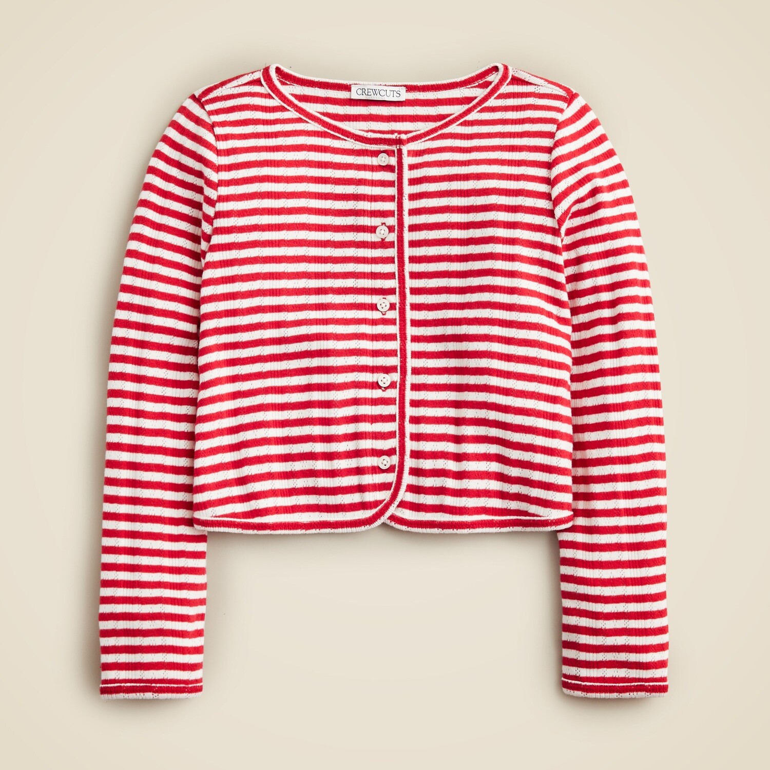 

Кардиган-свитер в полоску J.Crew, белый