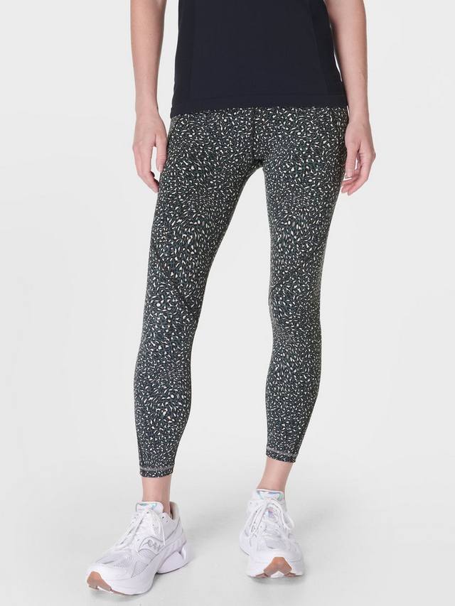 

Тренировочные леггинсы power pro 7/8 Sweaty Betty, цвет Green Micro Leopard