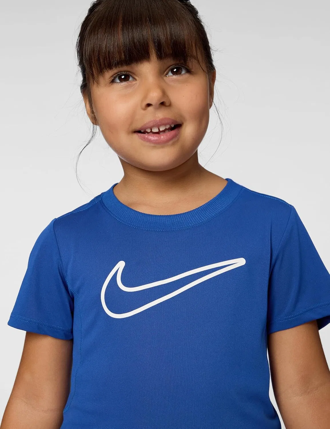 Футболка Dri-FIT с большим логотипом Nike, цвет Game Royal/White — фото 2