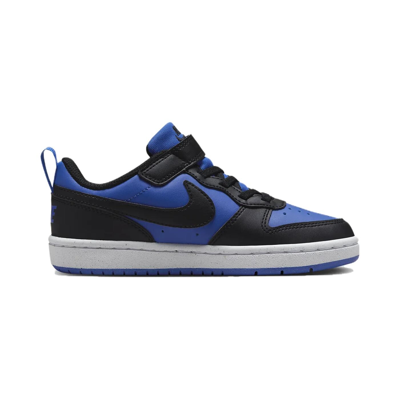 Кроссовки Nike Court Borough Kids Skateboarding Shoes PS Low-top Game Royal/White/Black, черный — фото 2