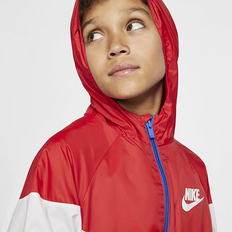 Куртка (GS) B Nike Sportswear WR JKT Jacket HD GX QS University Red — фото 2