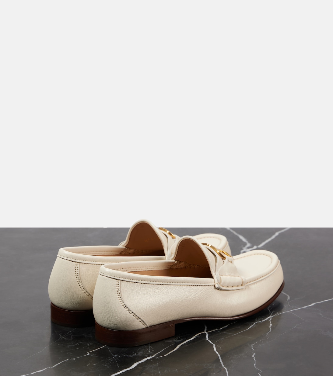 Кожаные лоферы VLogo Signature Valentino Garavani, слоновая кость — фото 2
