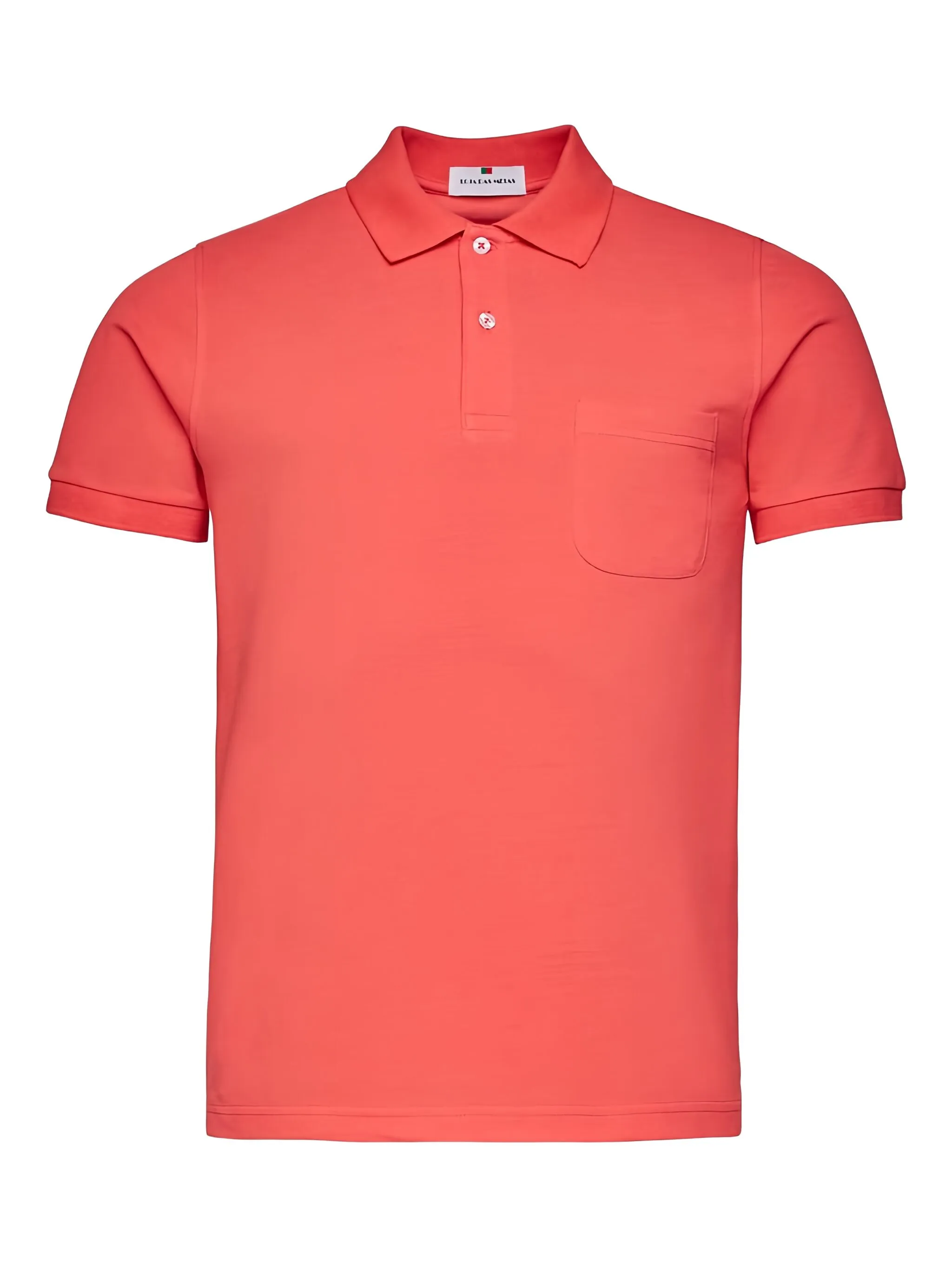 

Рубашка поло с короткими рукавами и нагрудным карманом Loja Das Meias, оранжевый