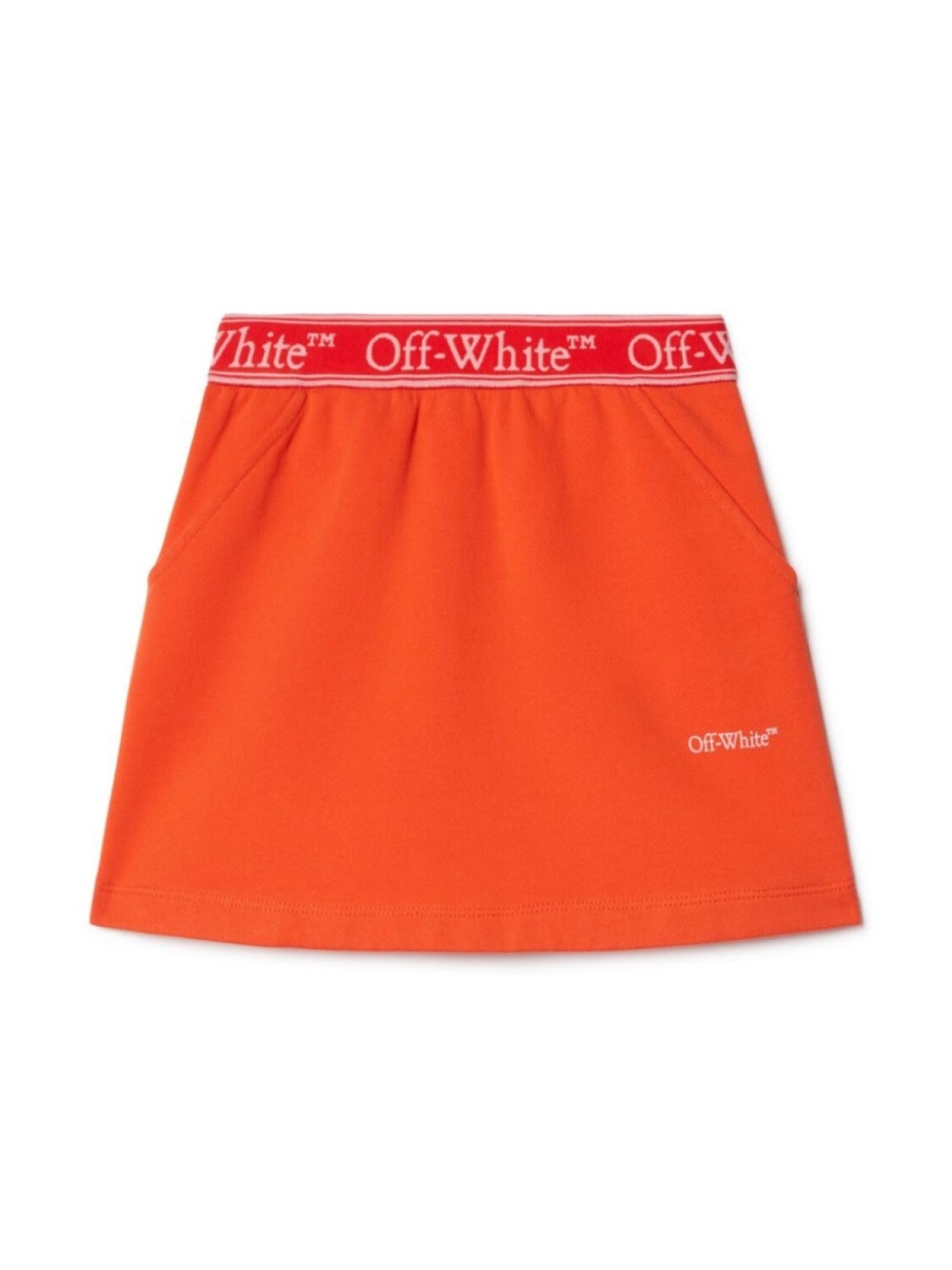 

Юбка с логотипом на поясе Off-White Kids, оранжевый
