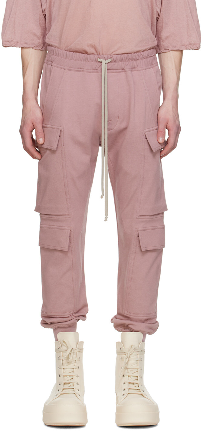

Розовые брюки-карго Mastodon Mega Rick Owens, цвет Dusty pink