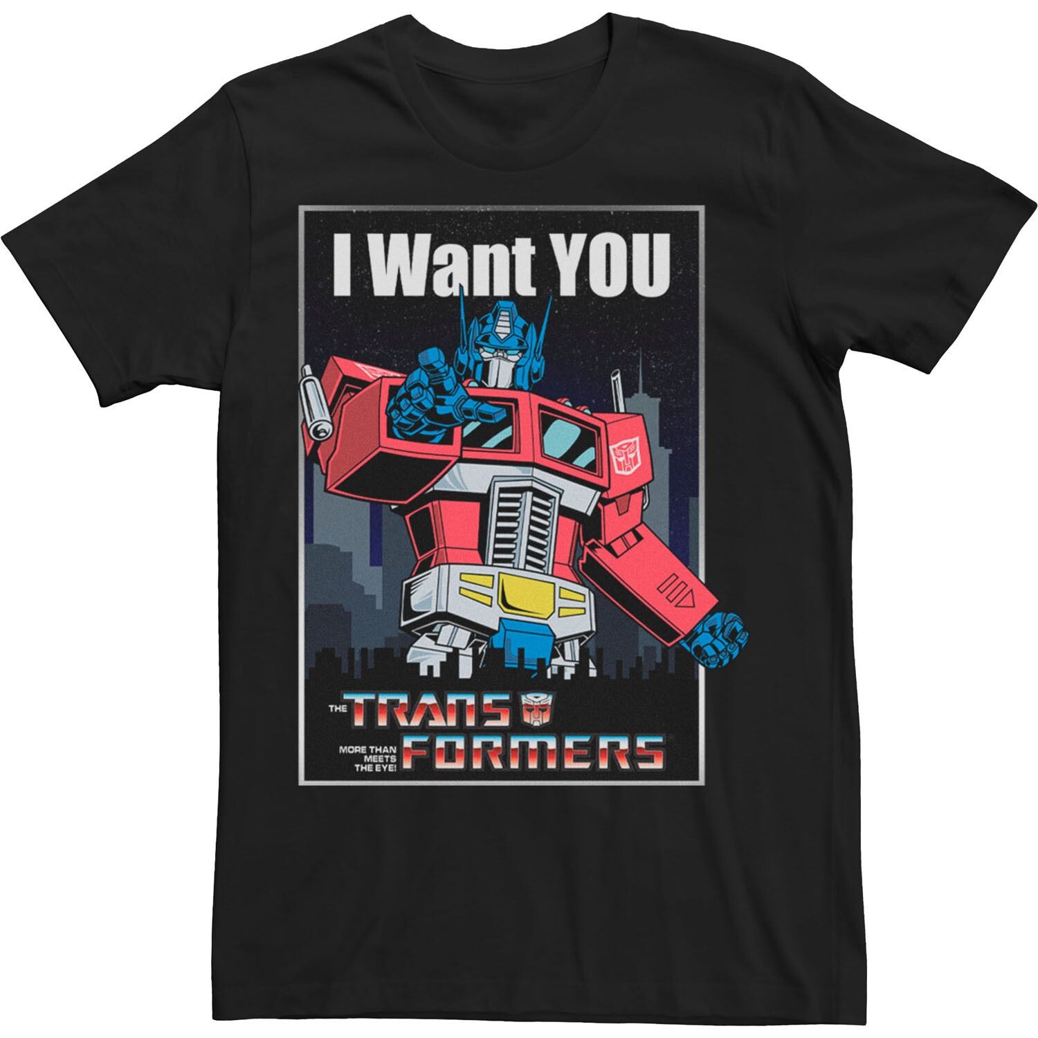 

Мужская футболка-трансформер Optimus Prime I Want You Licensed Character