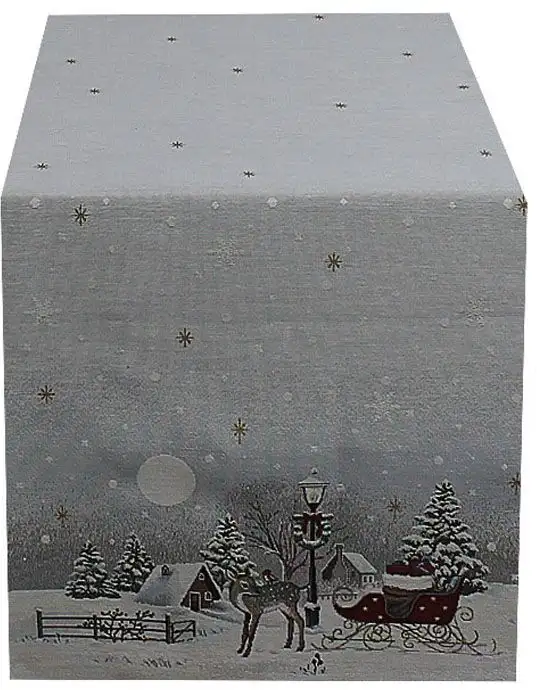 

HOSSNER - HOMECOLLECTION дорожка для стола "Nicky, Рождественское украшение, зимнее время", (1 шт.), с рождественским мотивом 45х140 см, цвет bunt