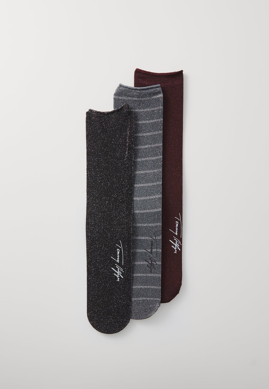 

Носки WOMEN SOCK GLITTER GIFTING 3 PACK Tommy Hilfiger, черный