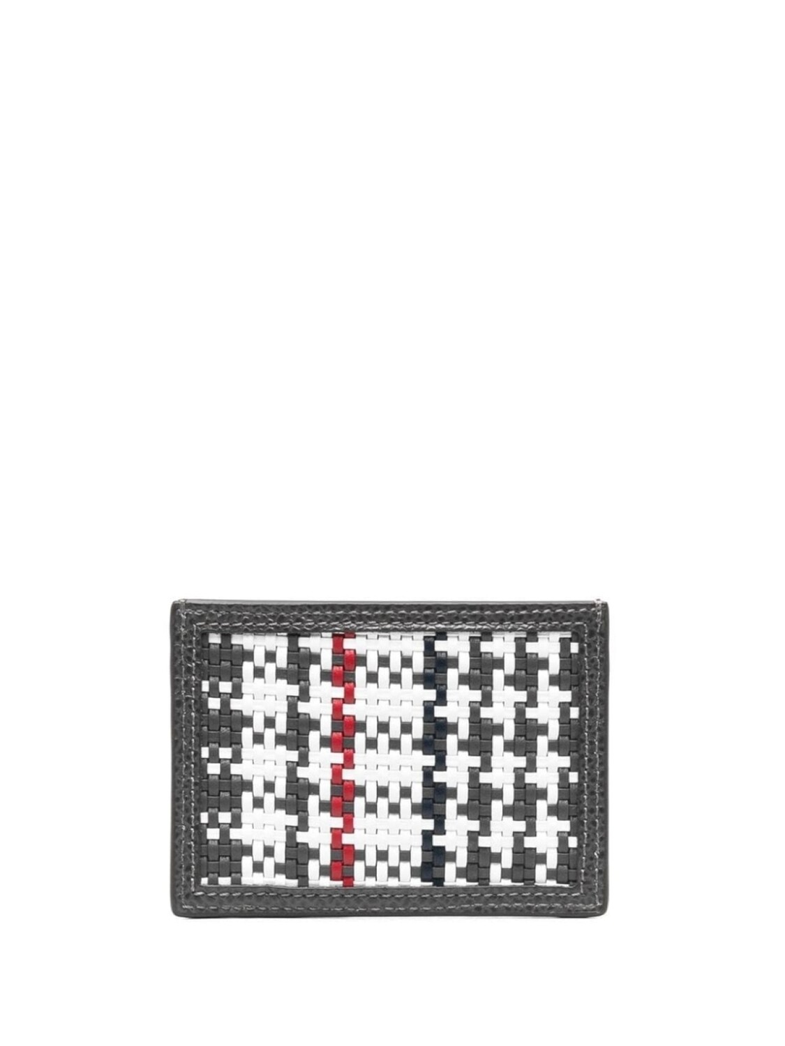 

Thom Browne картхолдер в клетку, серый
