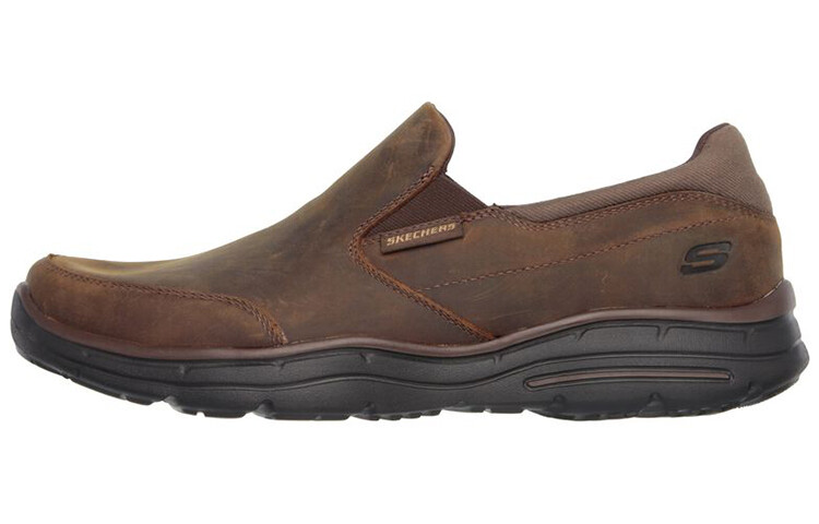 

Свободная посадка Кроссовки для жизни Мужские низкие коричневые Skechers, Коричневый, Свободная посадка Кроссовки для жизни Мужские низкие коричневые Skechers