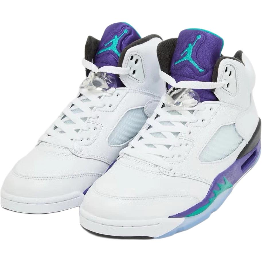 Jordan Air 5 противоскользящие износостойкие низкие детские баскетбольные кроссовки white для подростков — фото 4