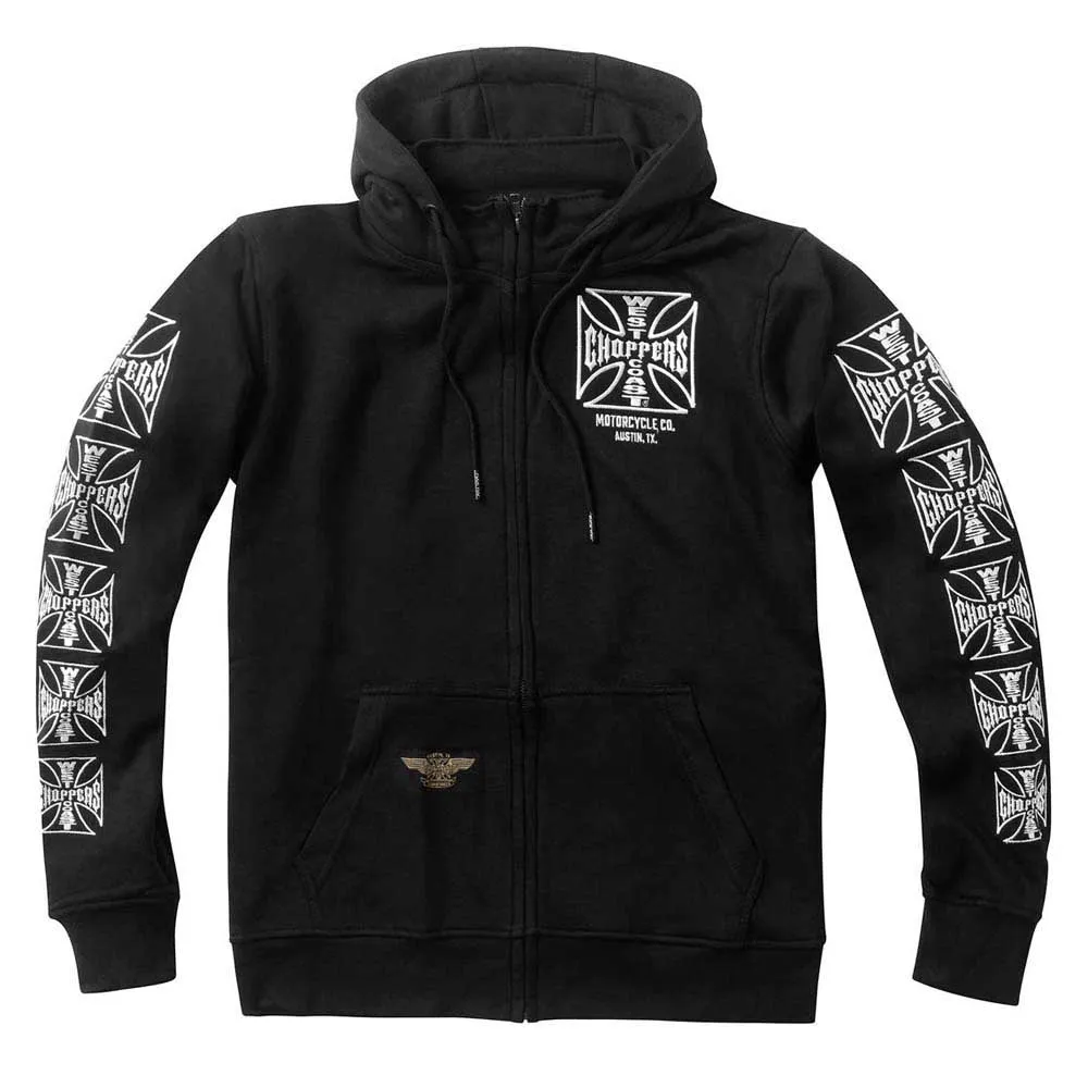

Толстовка West Coast Choppers Dominator full zip, черный