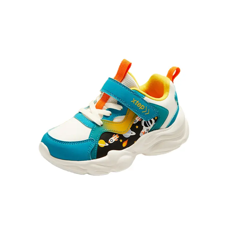 

XTEP Амортизация, износостойкие низкие детские повседневные кроссовки Sapphire Blue/Sail White для детей 3-7 лет