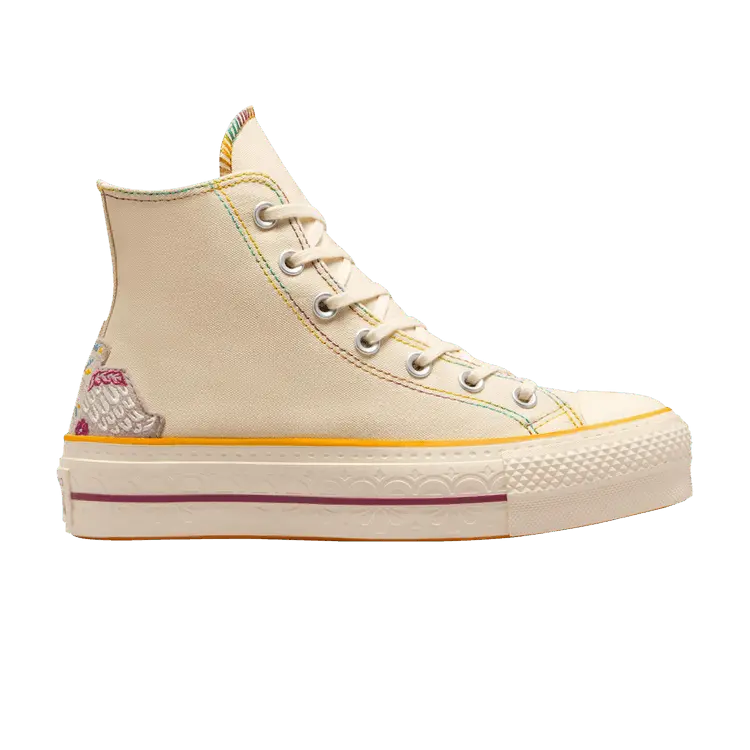 

Кроссовки Converse Wmns Chuck Taylor All Star Lift Platform High Dia De Muertos, кремовый