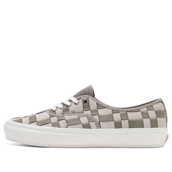 

Кроссовки authentic woven check 44 dx 'grey white' Vans, серый