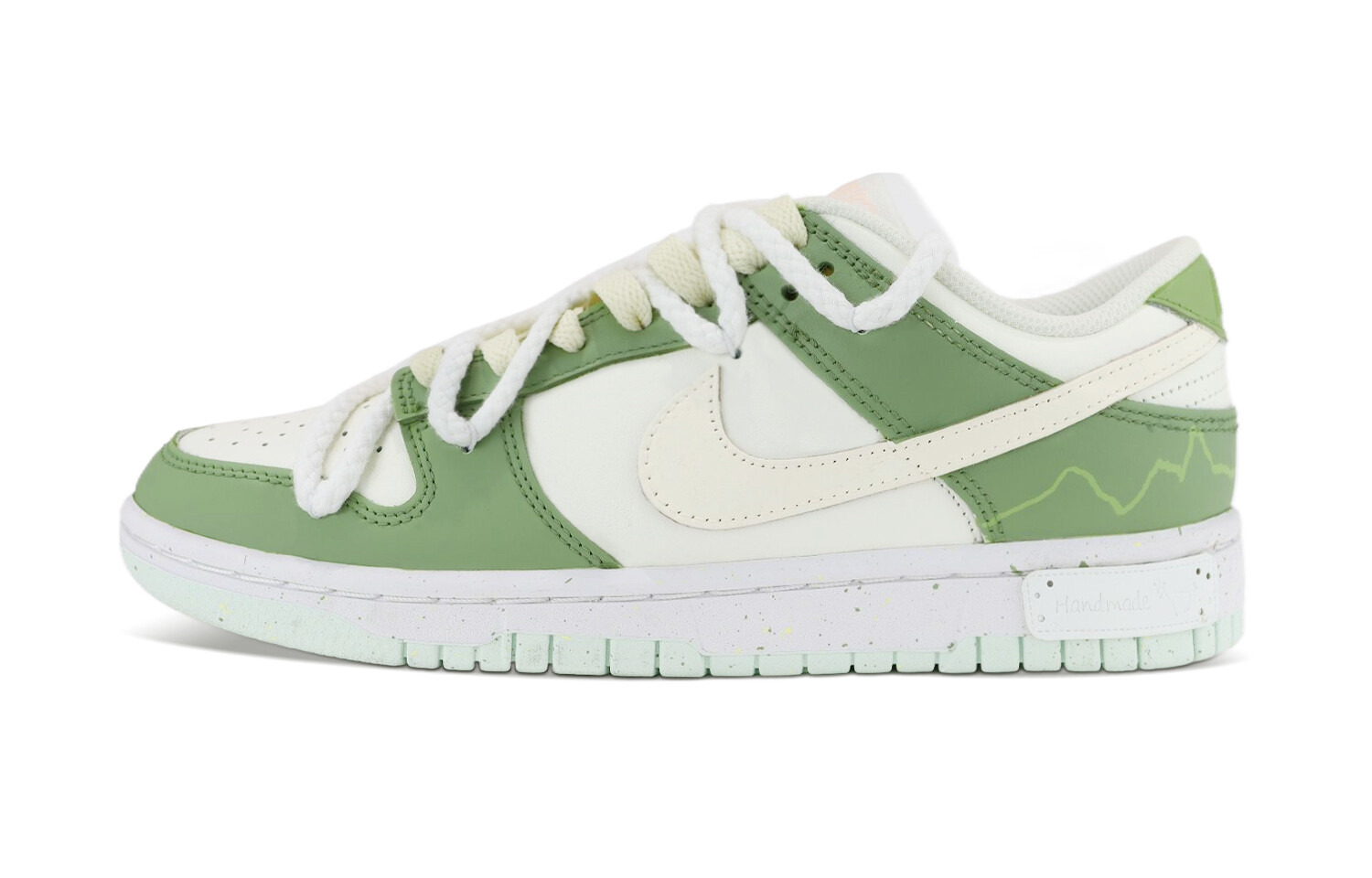 

Кроссовки Nike Dunk Skateboard Shoes Women's Low-Top White/Green