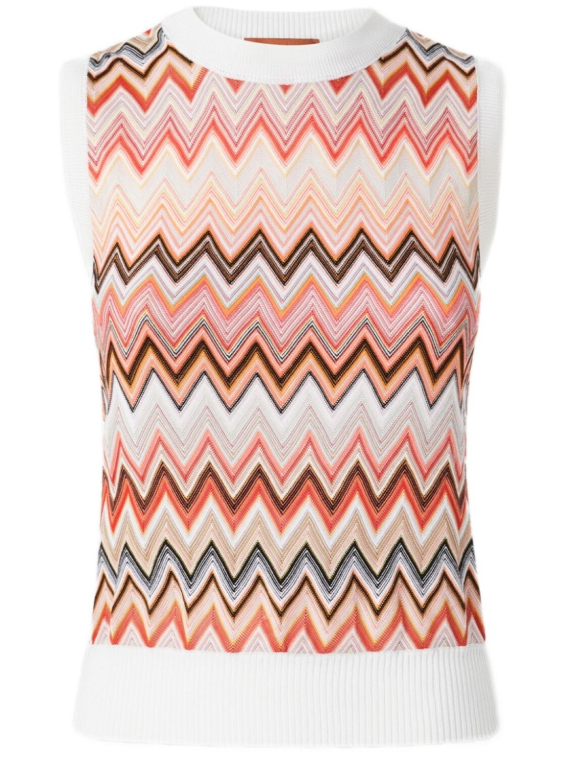 

Missoni топ с узором зигзаг, розовый