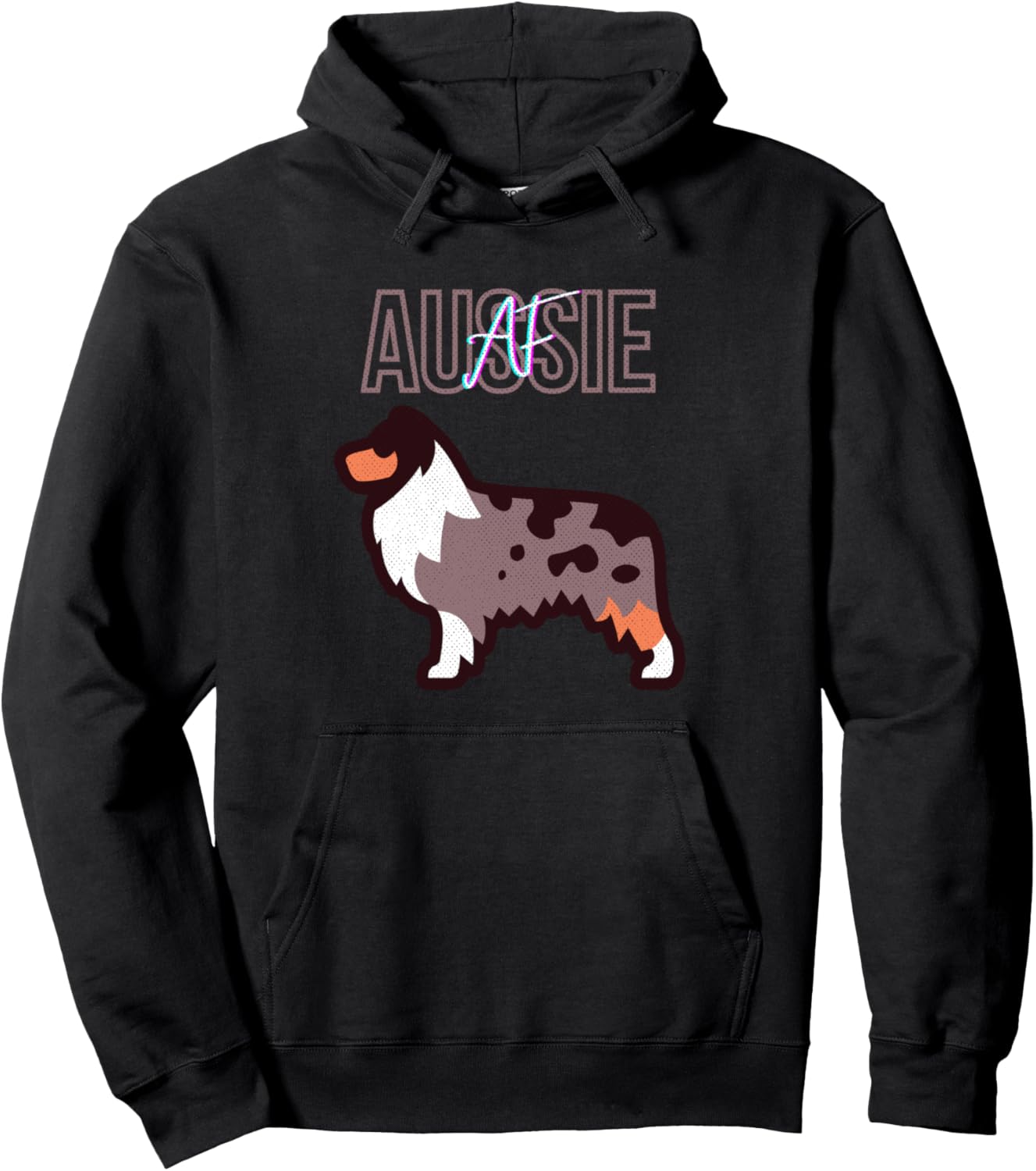 

Толстовка с изображением австралийской овчарки Aussie AF Aussie Af Australian Shepherd Gift Co, черный