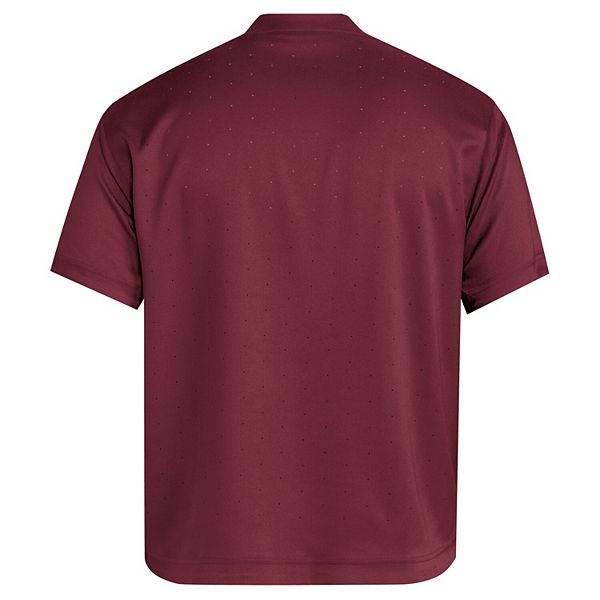 Мужской бордовый пуловер Mississippi State Bulldogs adizero с V-образным вырезом Adidas — фото 4