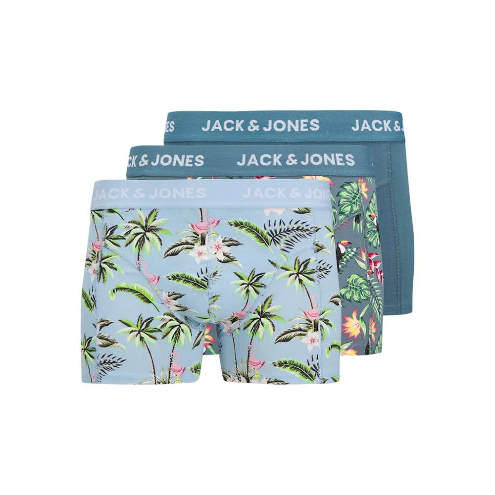 

Трусы-боксеры Jack & Jones Flower Bird 3 units, синий