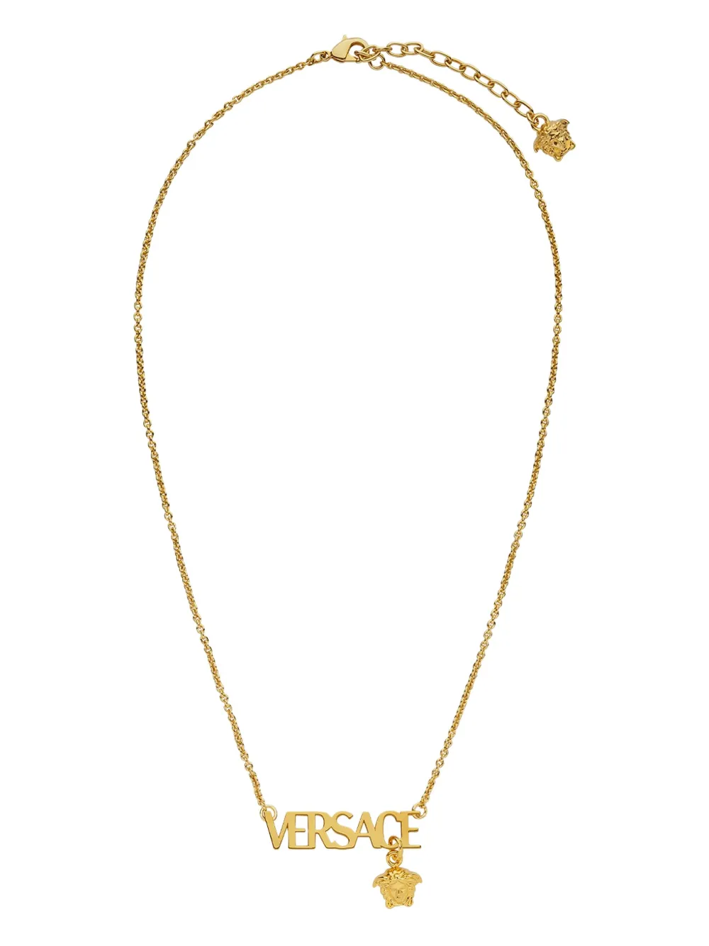 

Колье с логотипом VERSACE, золотой