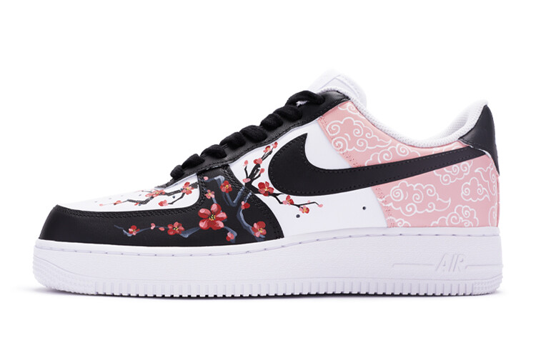 

Кроссовки Nike Air Force 1 Skateboard Shoes Women's Low-Top White, Black, Blue/Pink