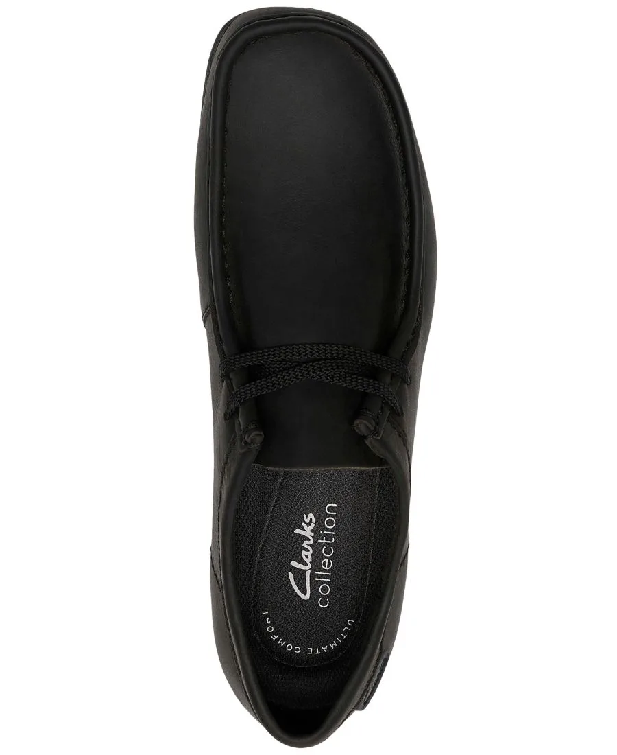 Мужские низкие туфли Wallaston на шнуровке Clarks, черный — фото 4