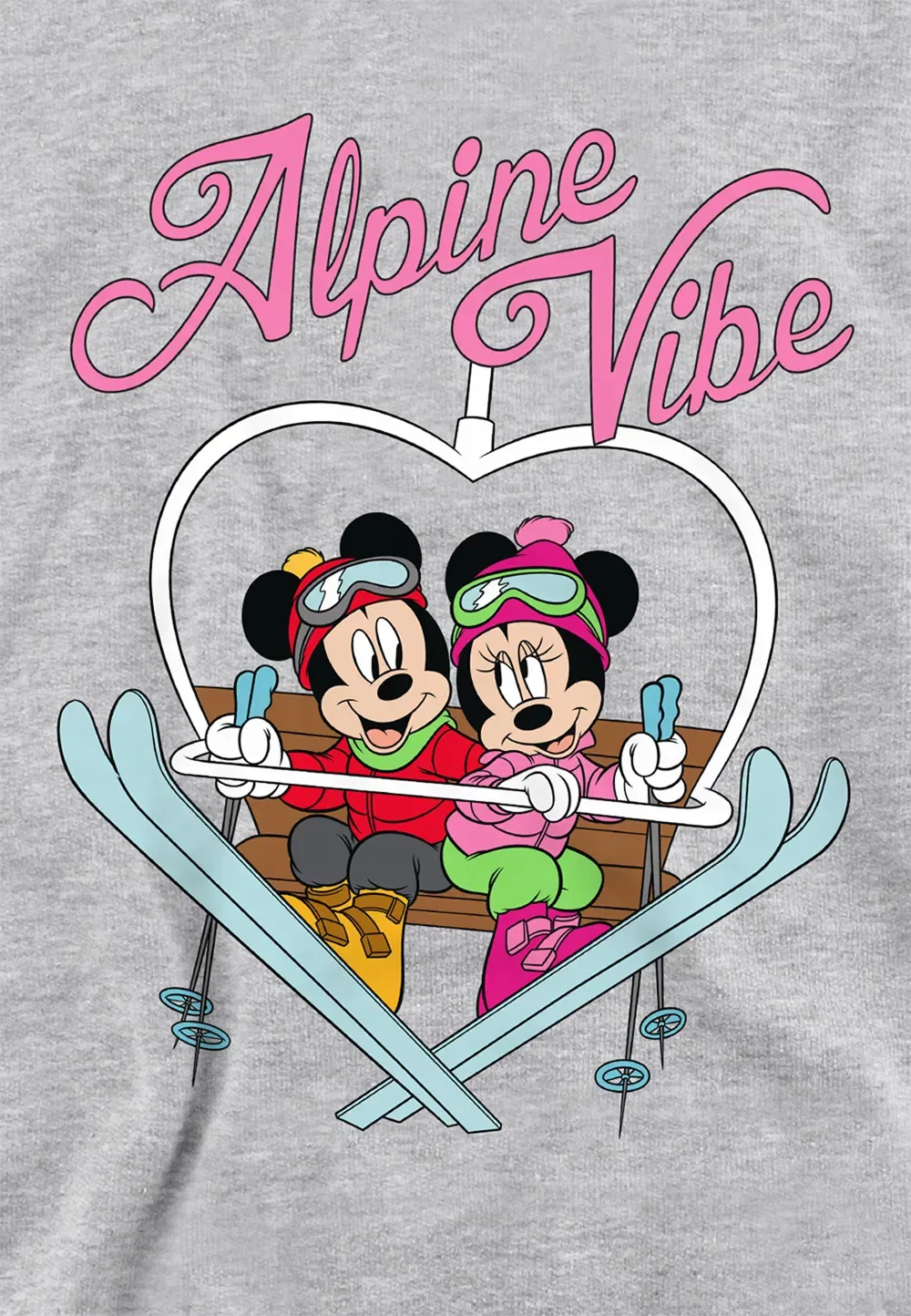 Худи детское Mickey Mouse Alpine Vibes Disney, серый — фото 2