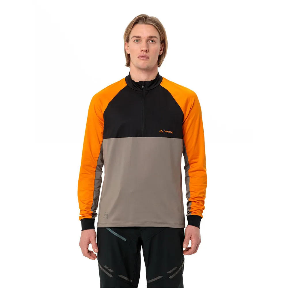 

Футболка VAUDE Qimsa half zip long sleeve, оранжевый