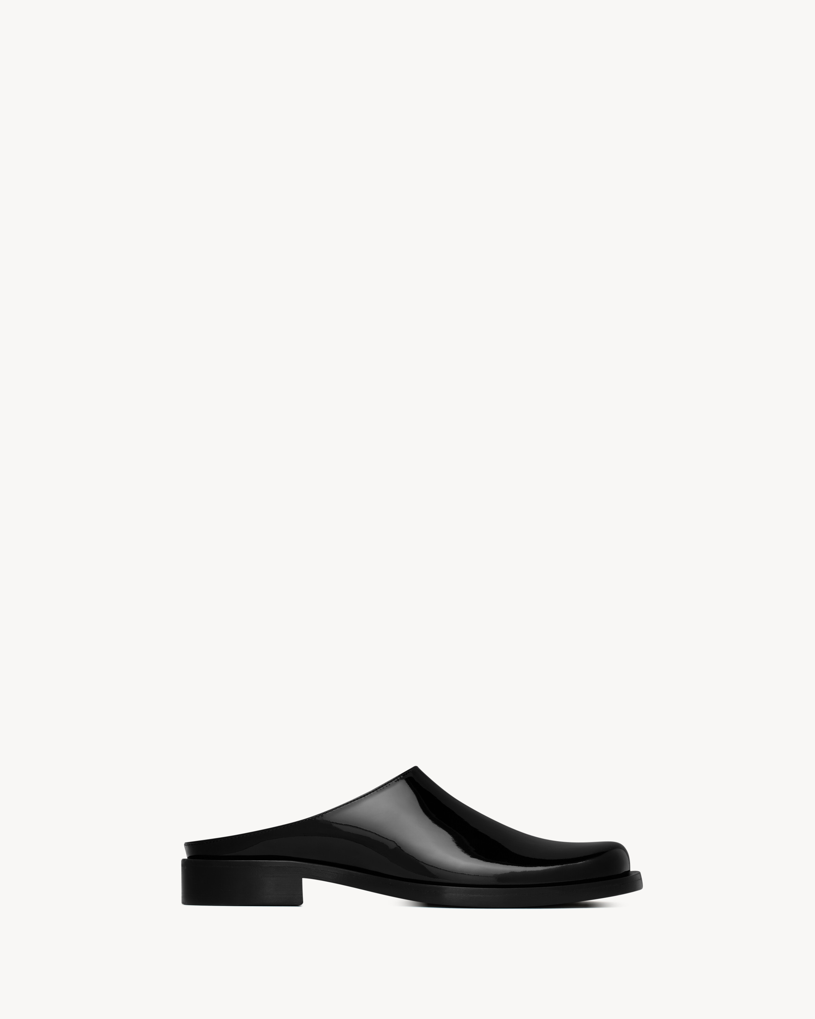 

Мюли ANGUS из лакированной кожи SAINT LAURENT, черный