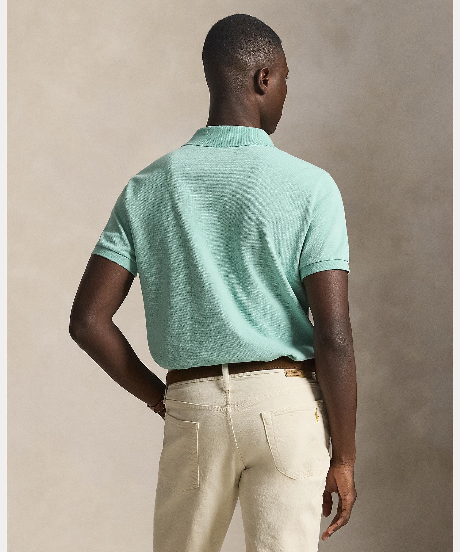 Культовая сетчатая рубашка поло Polo Ralph Lauren, 300 Green — фото 4