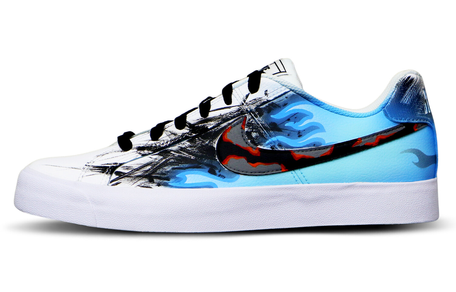 

Кроссовки Nike Court Royale Skateboarding Shoes Unisex Low-top Blue/Ashen Slate/Black/Pale Ivory/Sesame, синий