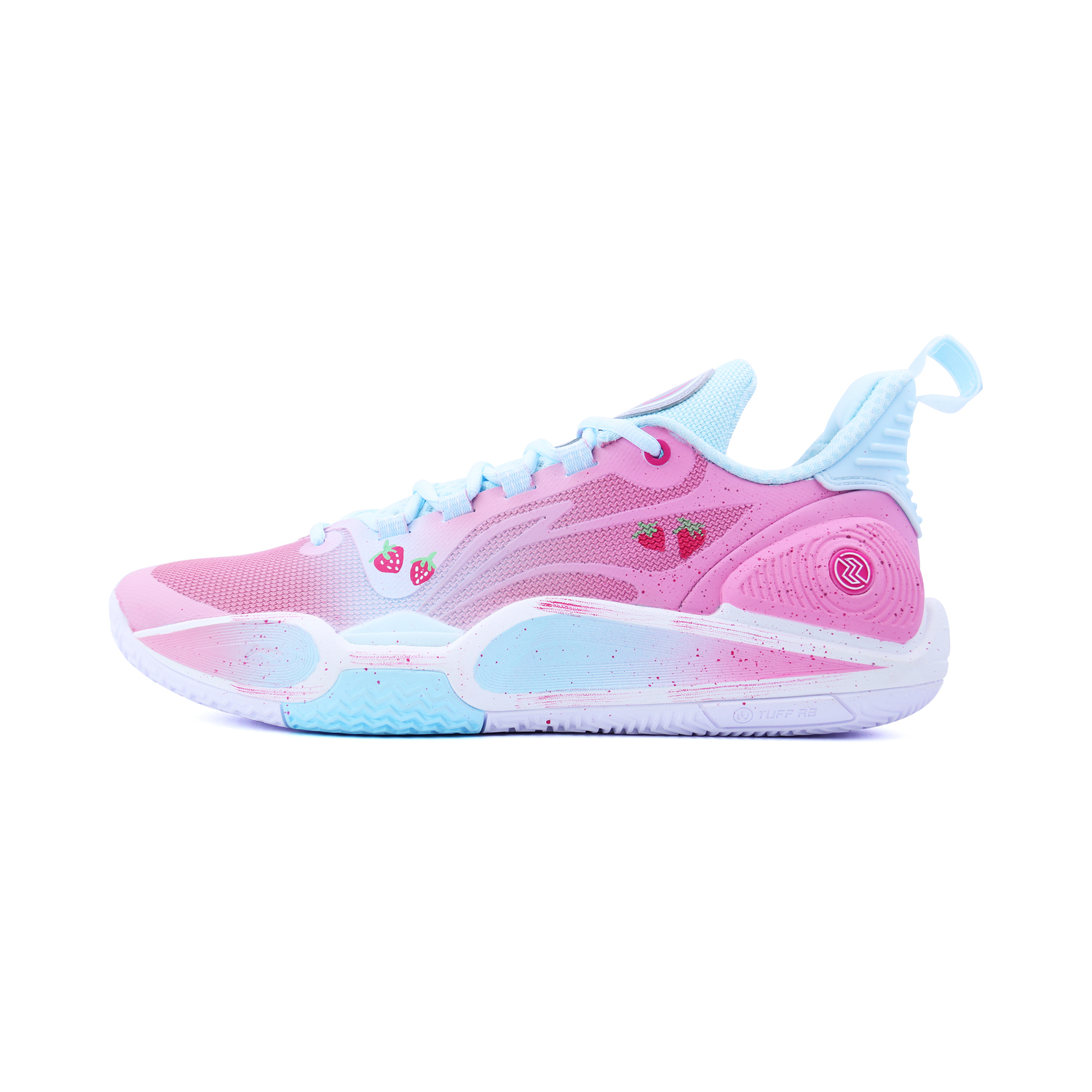 

Li-Ning Speed 9 Strawberry Boba тканевая амортизация увеличение роста устойчивость к истиранию противоскользящие низкие, розовый синий
